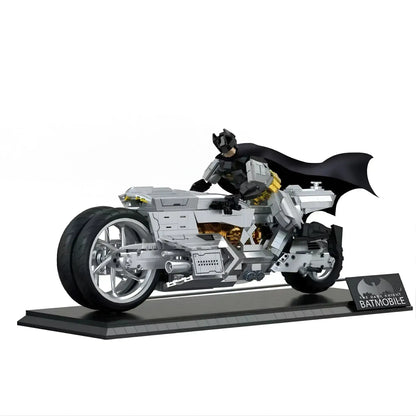 static version of xiaojiaodu jd121 batmobile game movie building set model car 