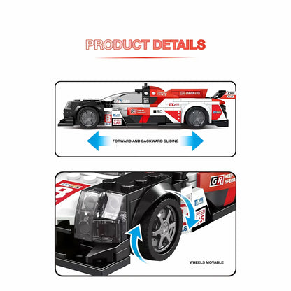 product details of xiaojiaodu jd061 lemans gr010 model speed car building blocks toy 
