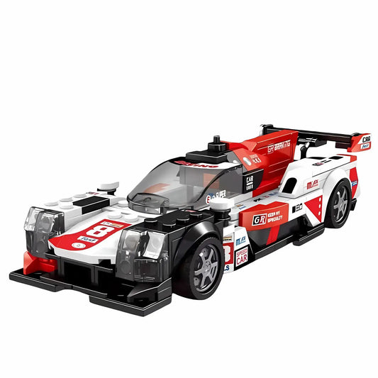 static version of xiaojiaodu jd061 lemans gr010 model speed car building blocks toy 