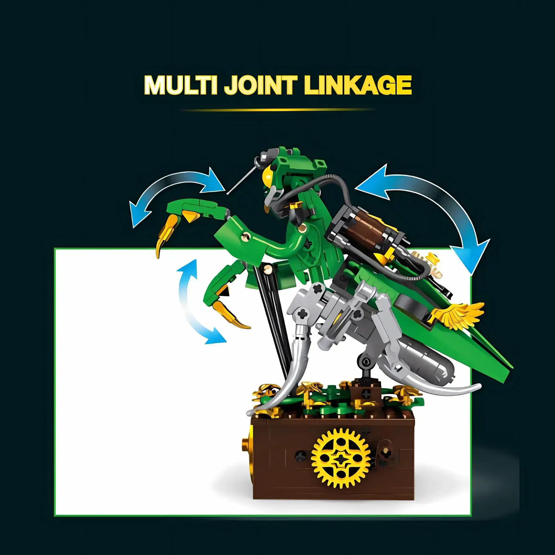 xiaojiaodu mantis machinery building blocks model toy animal multi joint linkage