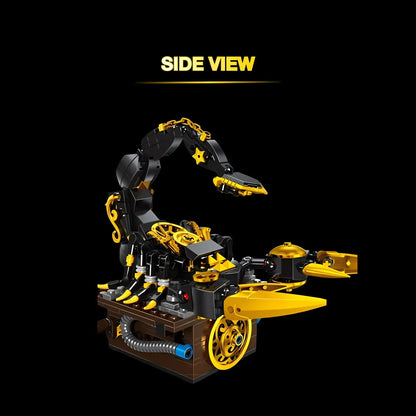 side view of xiaojiaodu scorpion machinery building blocks model toy animal