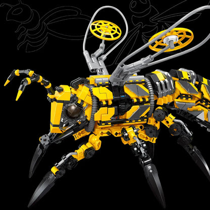 xiaojiaodu jd015 wasp machinery building blocks model toy animal crawl
