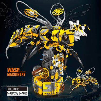 wasp machinery building blocks model toy animal from xiaojiaodu jd015