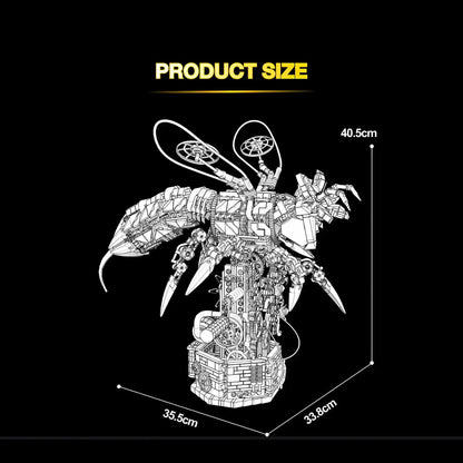 product size of xiaojiaodu jd015 wasp machinery building blocks model toy animal