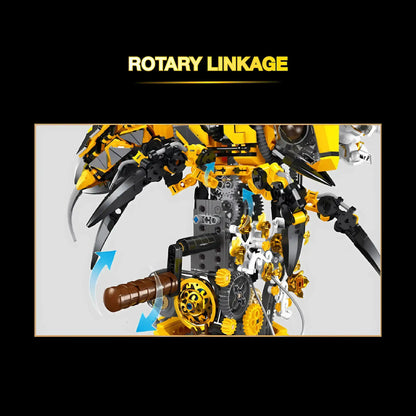 xiaojiaodu jd015 wasp machinery building blocks model toy animal rotary linkage