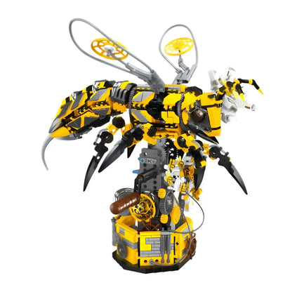 static version of xiaojiaodu jd015 wasp machinery building blocks model toy animal