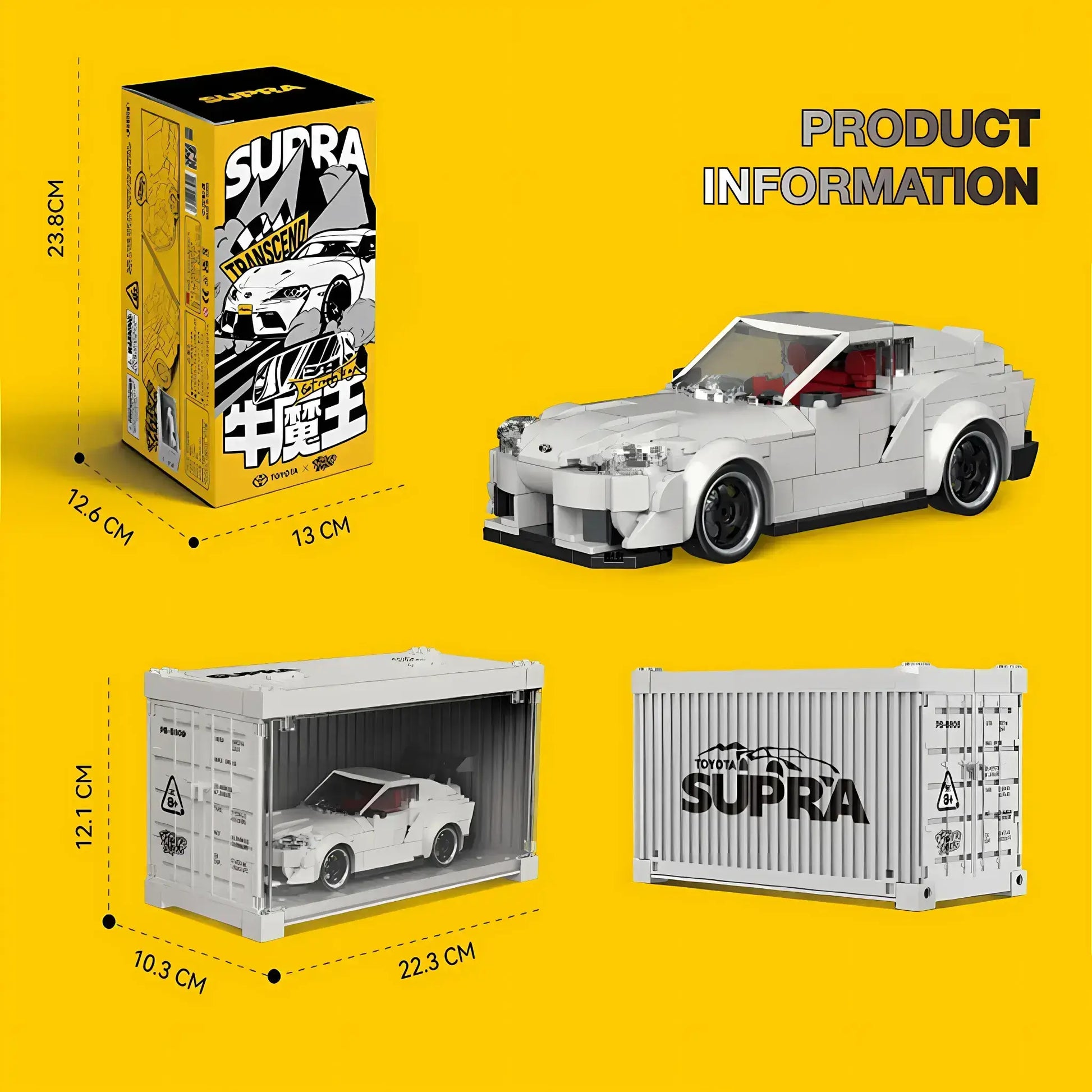 product information of happy build powerblock pb8808 supra model car building blocks toy