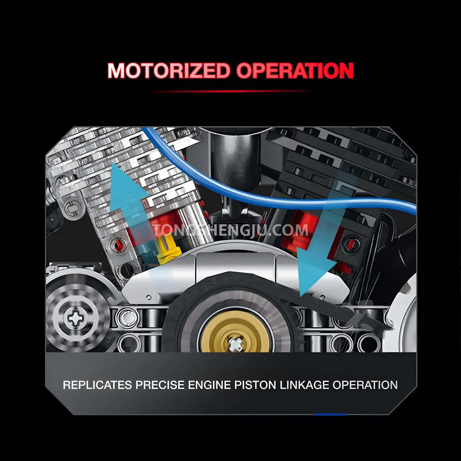 xinzhuan xz0015 panhead v2 engine model technic motorcyle building set motorized operation