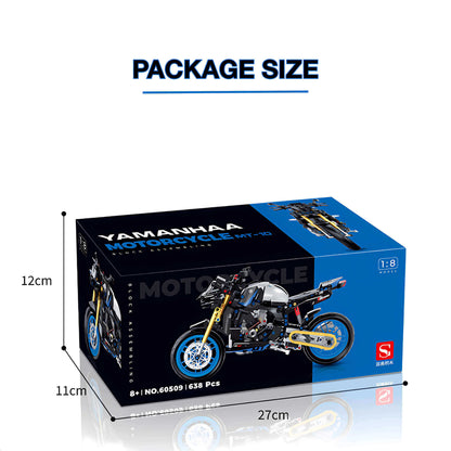 package size of yamanhaa mt-10 building blocks model toy motorcycle 