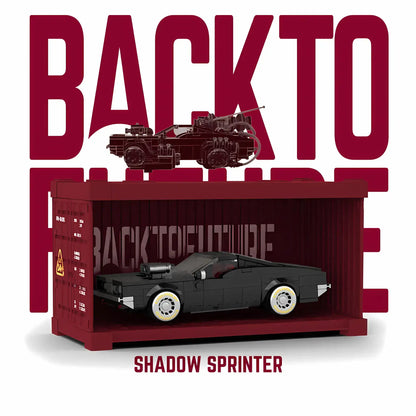 happy build powerblock pb8801 shadow sprinter model car building blocks toy container back