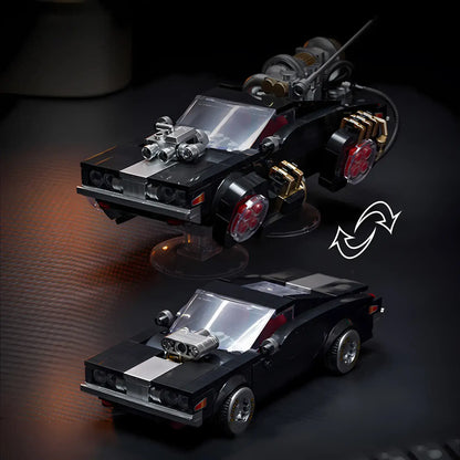 happy build powerblock pb8801 shadow sprinter model car building blocks toy switchable mode