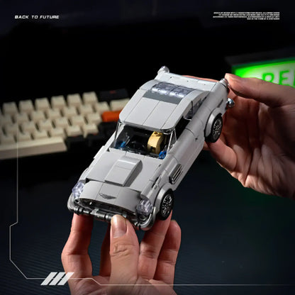 sliver stream soarer model car building blocks toy from happy build powerblock pb8802
