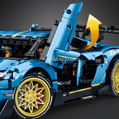 zape 10530 lamborghini svj technic car building blocks set model car classic scissor doors