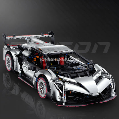 zape 10532 lamborghini veneno sports car building blocks set model car compatible with lego