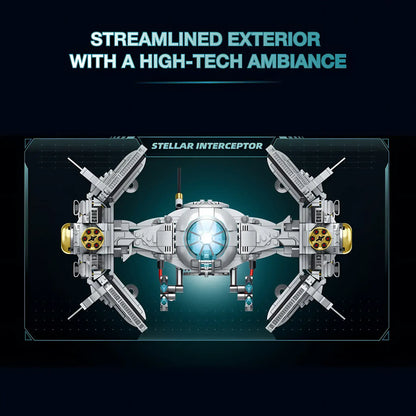 zape 98001 stellar interceptor model starwars building blocks toy streamlined exterior