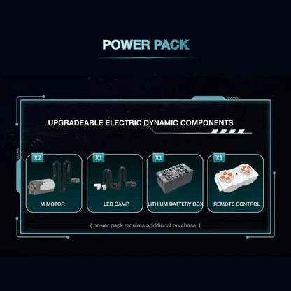 power pack of zape 98001 stellar interceptor star wars building blocks set