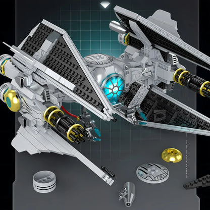 zape 98001 stellar interceptor star wars building blocks set trains logics thinking abilities