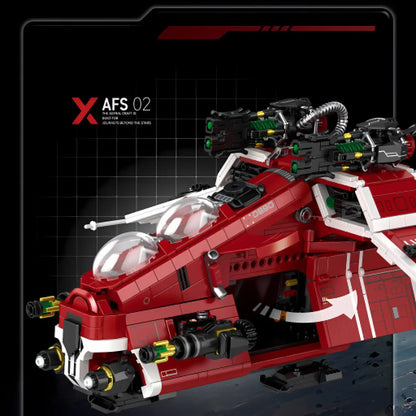 zape 98002 planet gunboat star wars building blocks set electric side