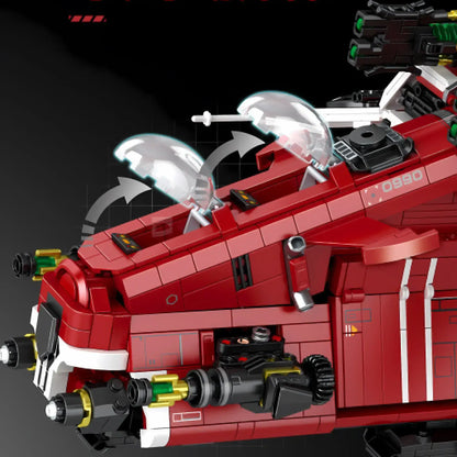 zape 98002 planet gunboat star wars building blocks set spaceship cockpit door can be opened