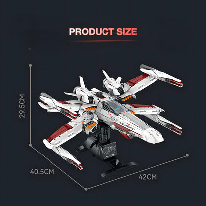 product size of zape 98003 x-wing starfighter star wars building blocks set